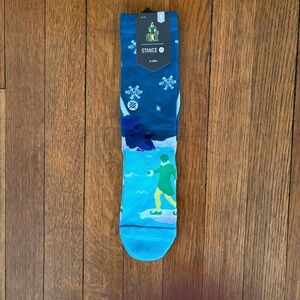 NWT Stance Blue Elf Narwhal Socks, M